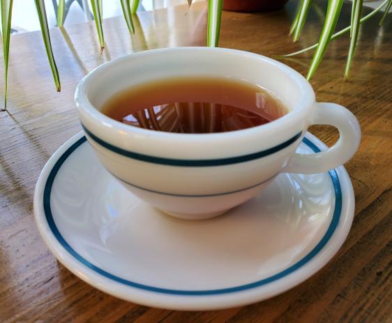 A pleasant surprise. Teacup and saucer.