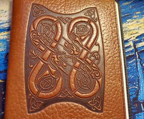 Cover can't close completely. Notebook can't close fully, because an A5 insert is just a bit too wide.