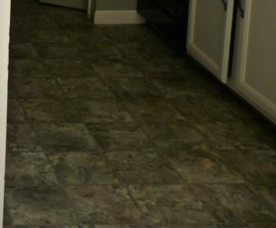 Old kitchen flooring